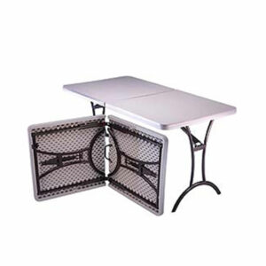 TABLE, white plastic foldable 183x76 cm