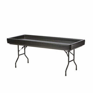 ICE TABLE, black plastic 186x80 cm