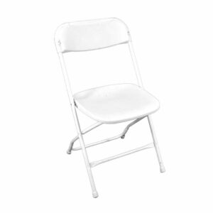 STOL, vit plast fällbar