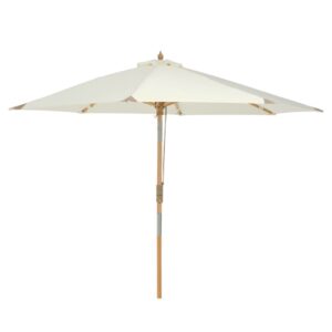 PARASOLL, beige Ø300 cm inkl 35 kg fot