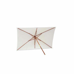 PARASOLL, vit 200x300 cm inkl 25 kg fot