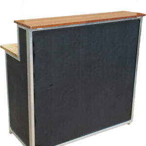 BARDISK, black leather 120 cm