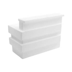 BARDISK, Tetris vit med belysning 145x80H110 cm
