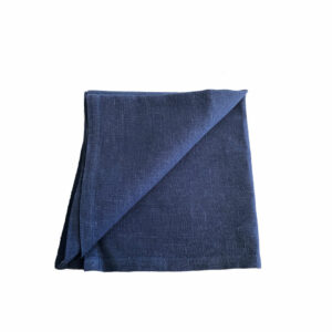 SERVETT, blå (rålinne) 50x50 cm