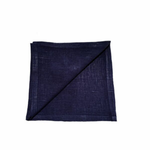 SERVETT, mörkblå (rålinne) 50x50 cm