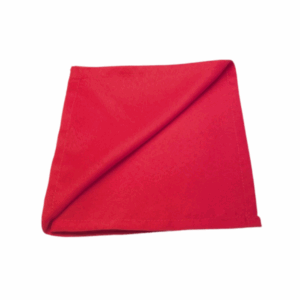 SERVETT, Röd polyester, 42x42cm