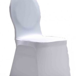 CHAIR COVER, white stretch Class