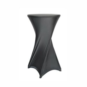 TABLE COVER, elastic black Ø80 cm