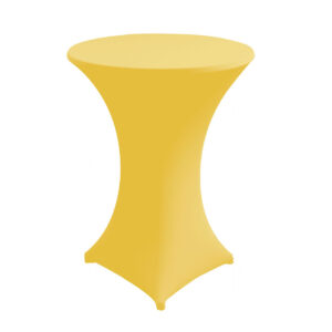 STÅBORDSDUK, elastisk gul Ø60 cm