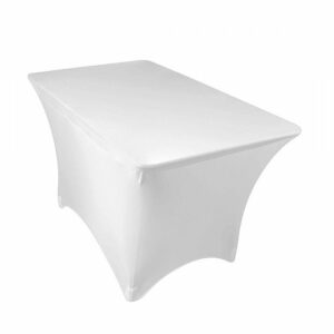 TABLE COVER, elastic white 183x76 cm