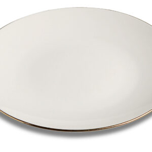 TALLRIK, Guld flat Ø26 cm