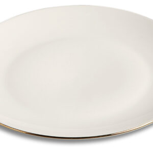 PLATE, Gold flat Ø21 cm
