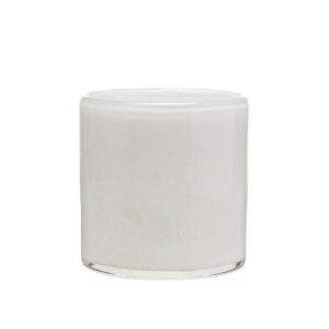 LJUSLYKTA, Disa, vit, frostad, 8cm