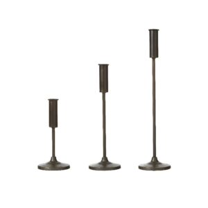 LJUSSTAKE, Juni, svart, 20cm