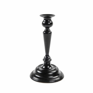 LJUSSTAKE, svart 24 cm