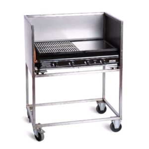 GRILL, Gasolgrill, hög vagn rostfri 83x46 cm (exkl gasol)