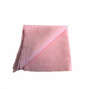 SERVETT, rosa (rålinne) 50x50 cm